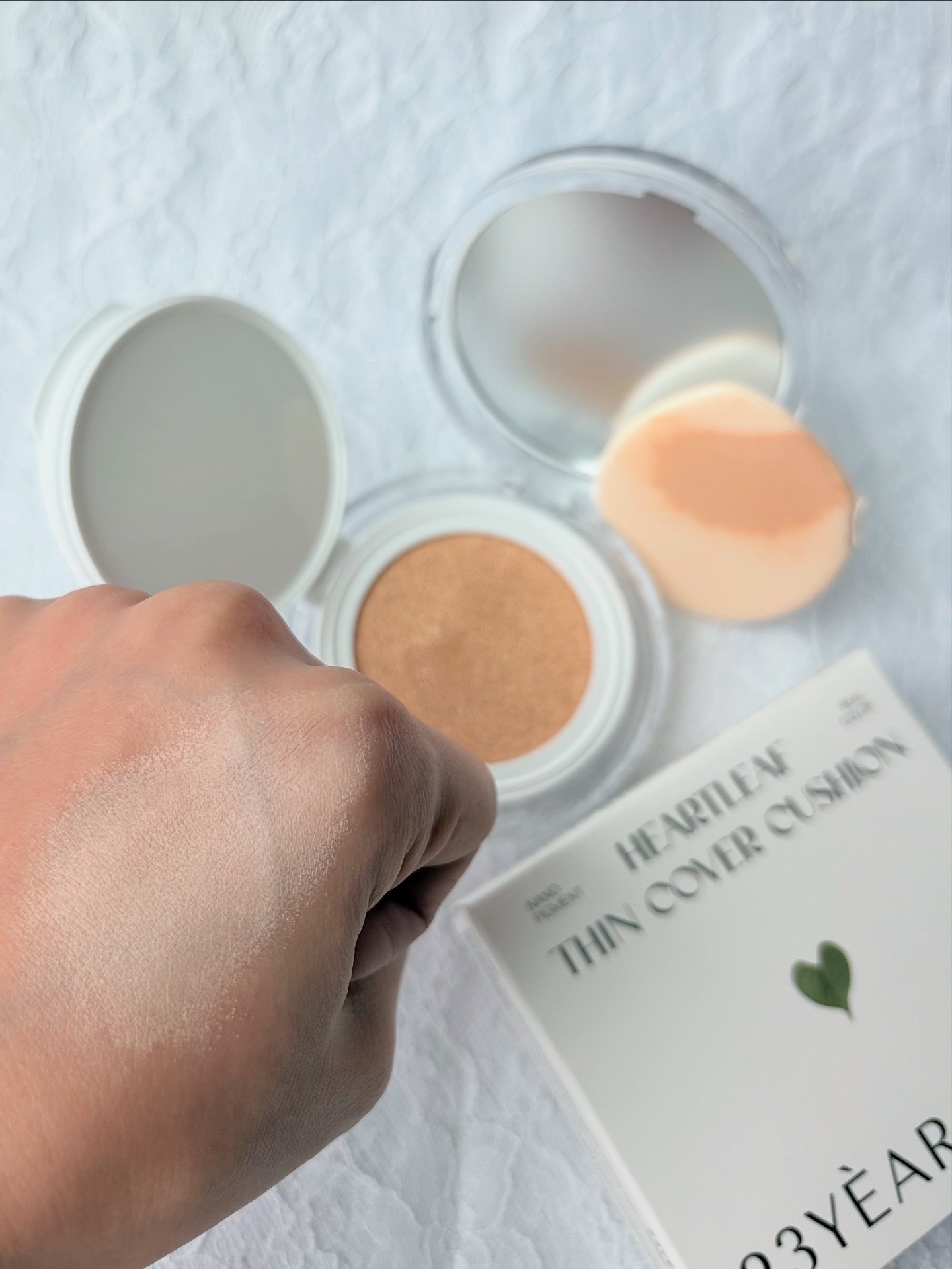 ハートリーフシーンカバークッション/23years old/クッションファンデーションを使ったクチコミ（3枚目）