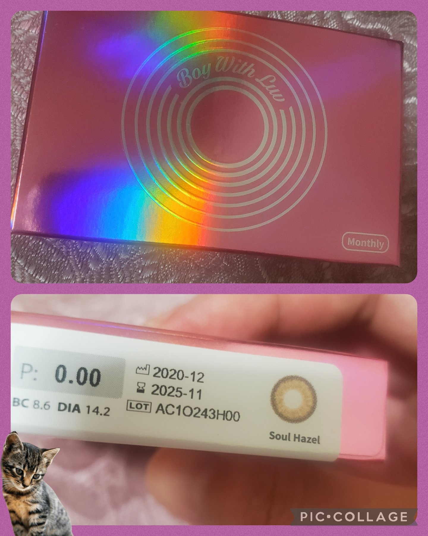 BTS PRESONA_Boy With Luv_lens 1month/MTPR/１ヶ月（１MONTH）カラコンを使ったクチコミ（1枚目）
