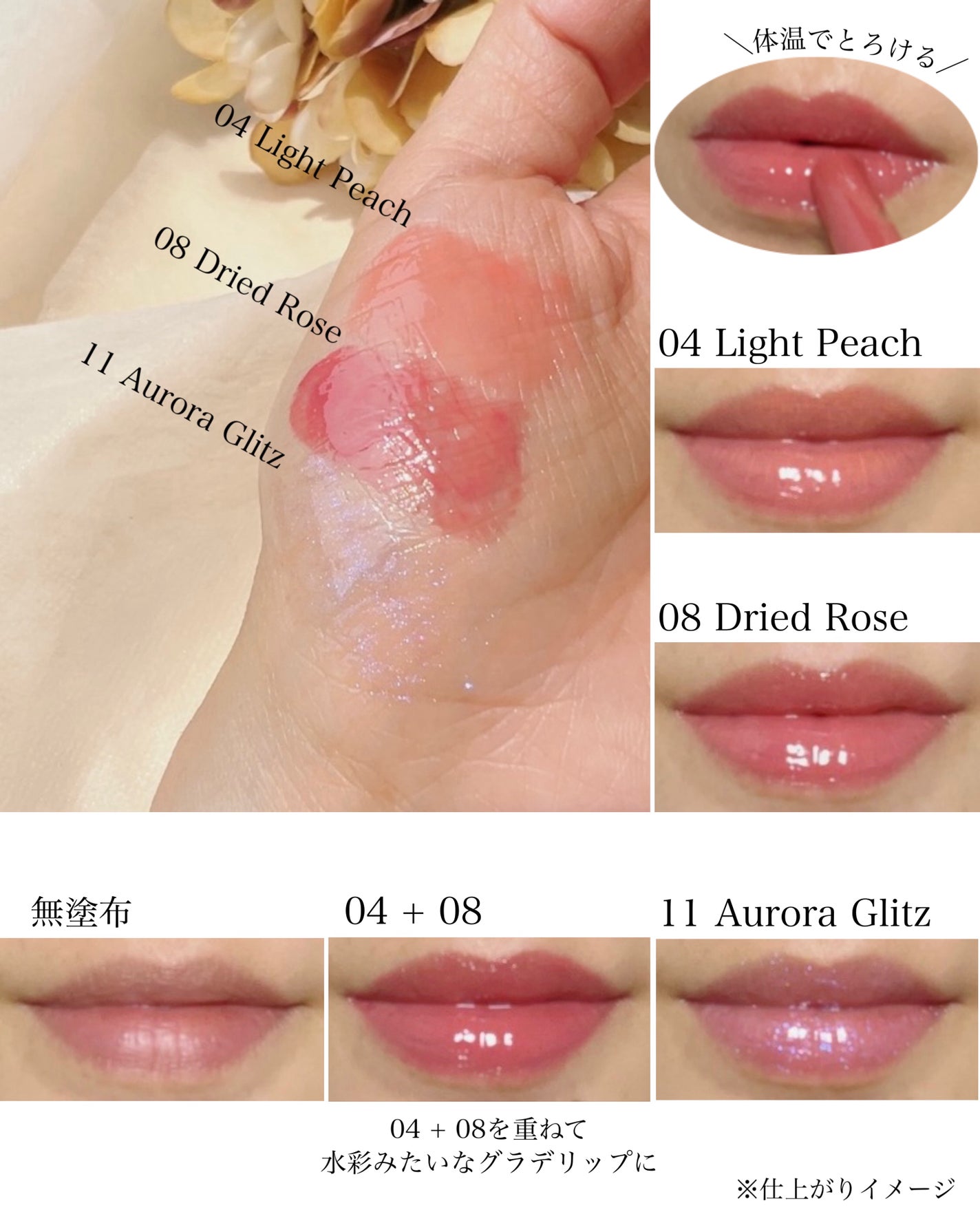 ヴィーガナイズコラーゲンリップガラスバーム/Veganize/リップグロスを使ったクチコミ(4枚目)