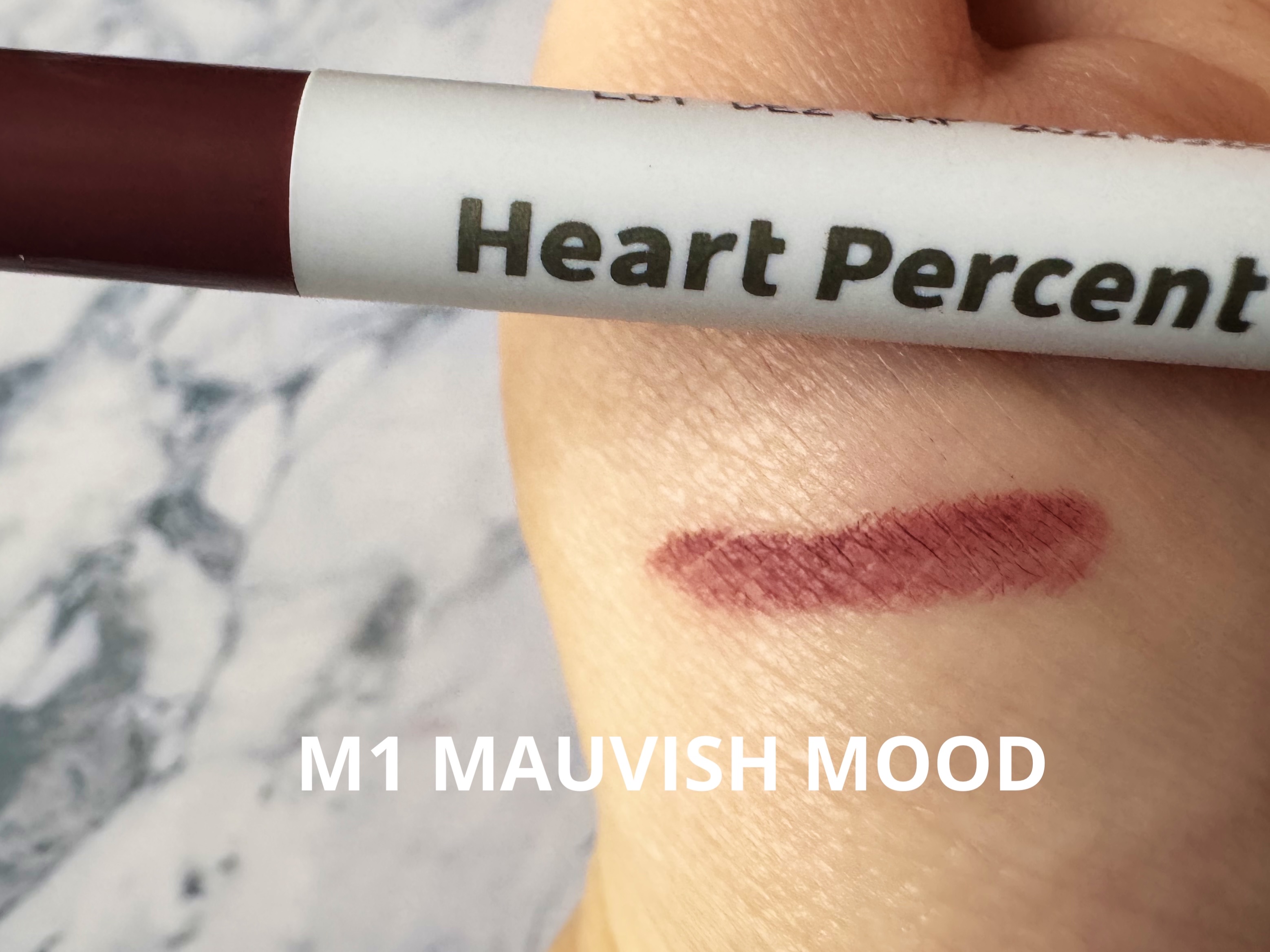 Heart Percent ドットオンムードリップペンシルスリムのクチコミ「Heart Percent
ドットオンムードリップペンシルスリム
M1 モーヴィッシュムード
.....」（2枚目）
