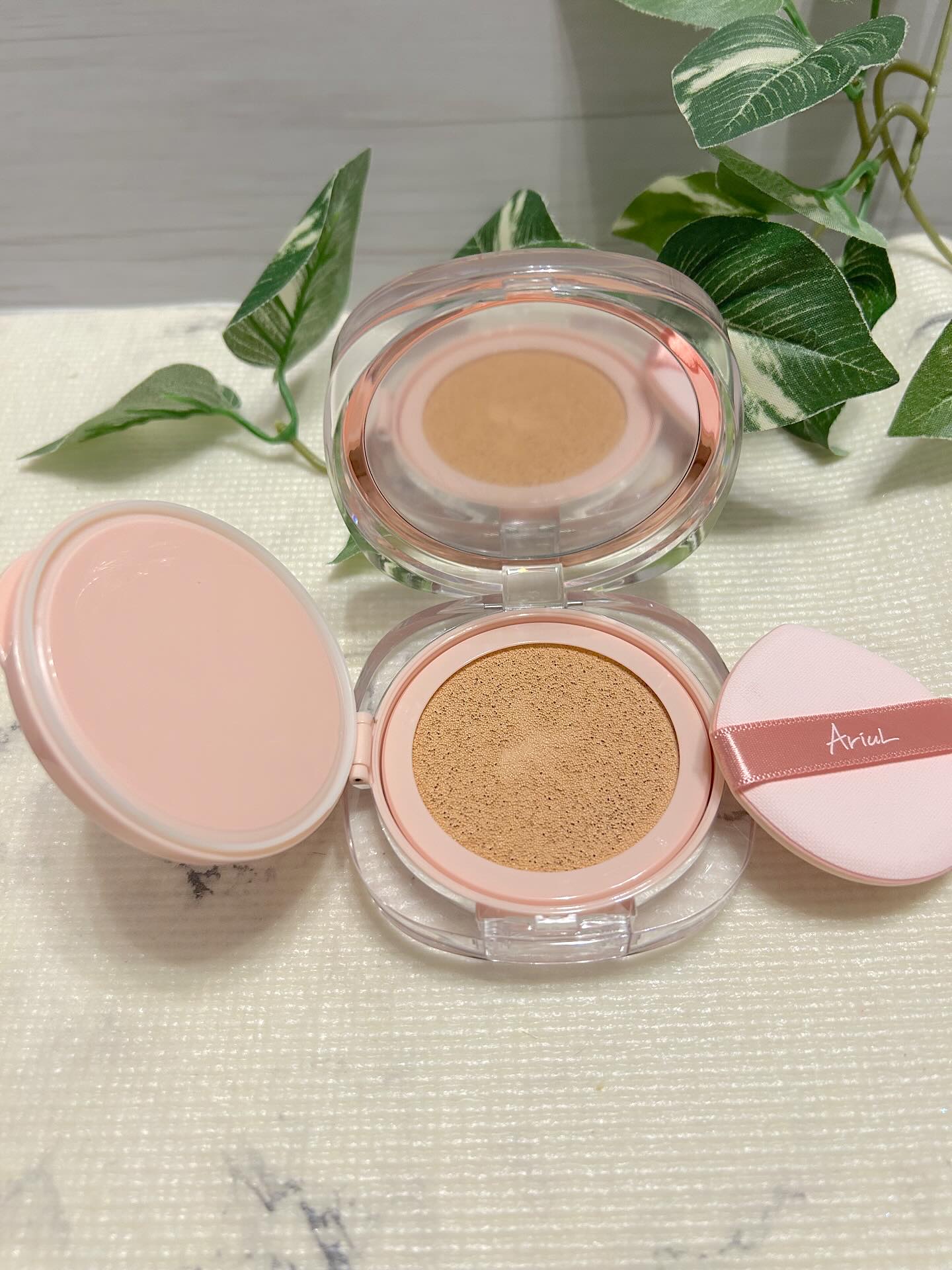 アリウル インクフェザーカバーラスティングクッション/Ariul/クッションファンデーションを使ったクチコミ（2枚目）