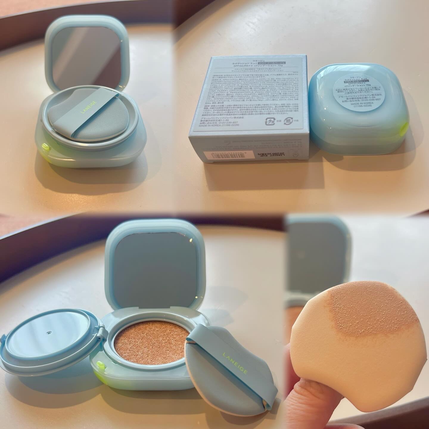 ラネージュ ネオクッション ミュイ ​/LANEIGE/クッションファンデーションを使ったクチコミ（3枚目）