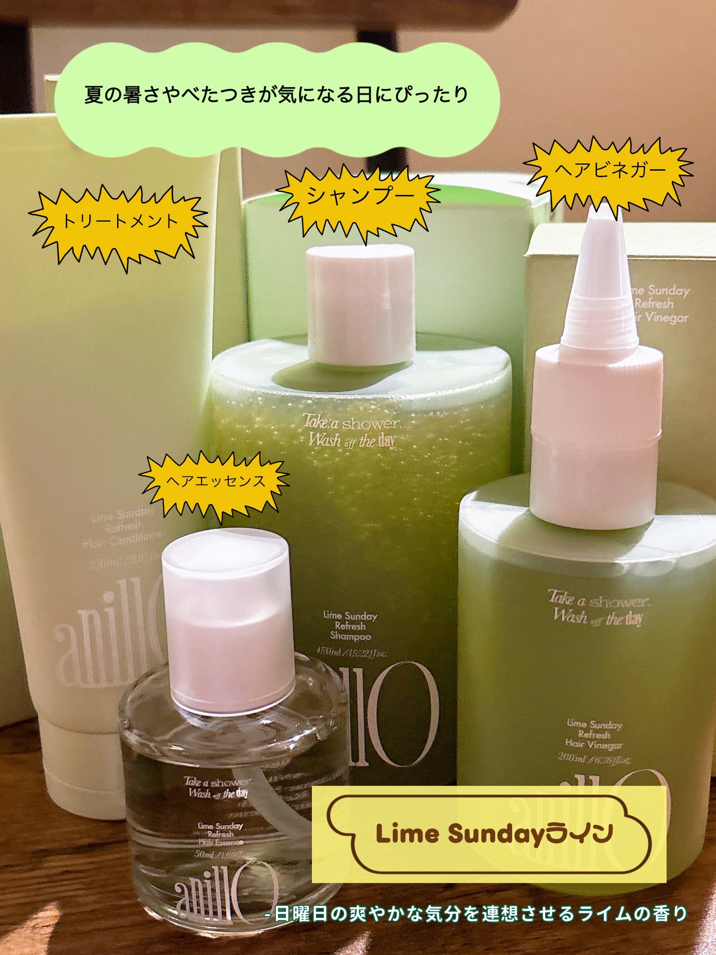 ライムサンデー リフレッシュシャンプー/ANILLO/市販シャンプーを使ったクチコミ(2枚目)