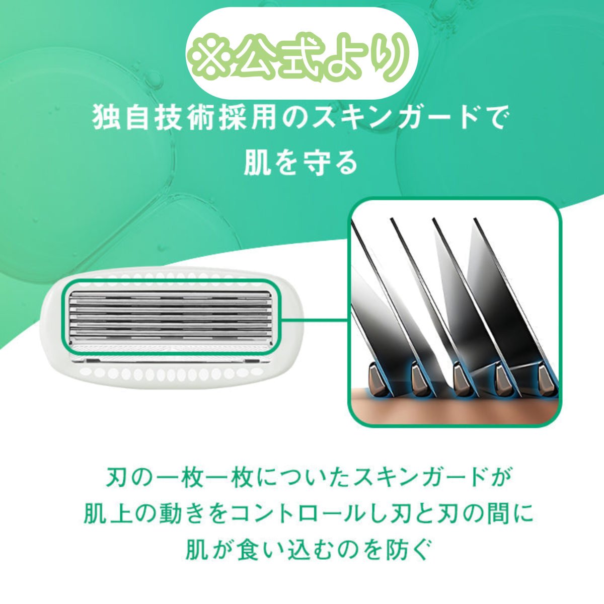 イントゥイション 敏感肌用 ホルダー （刃付き）＋替刃１コ 替刃(3個入)/イントゥイション/シェーバーを使ったクチコミ（2枚目）