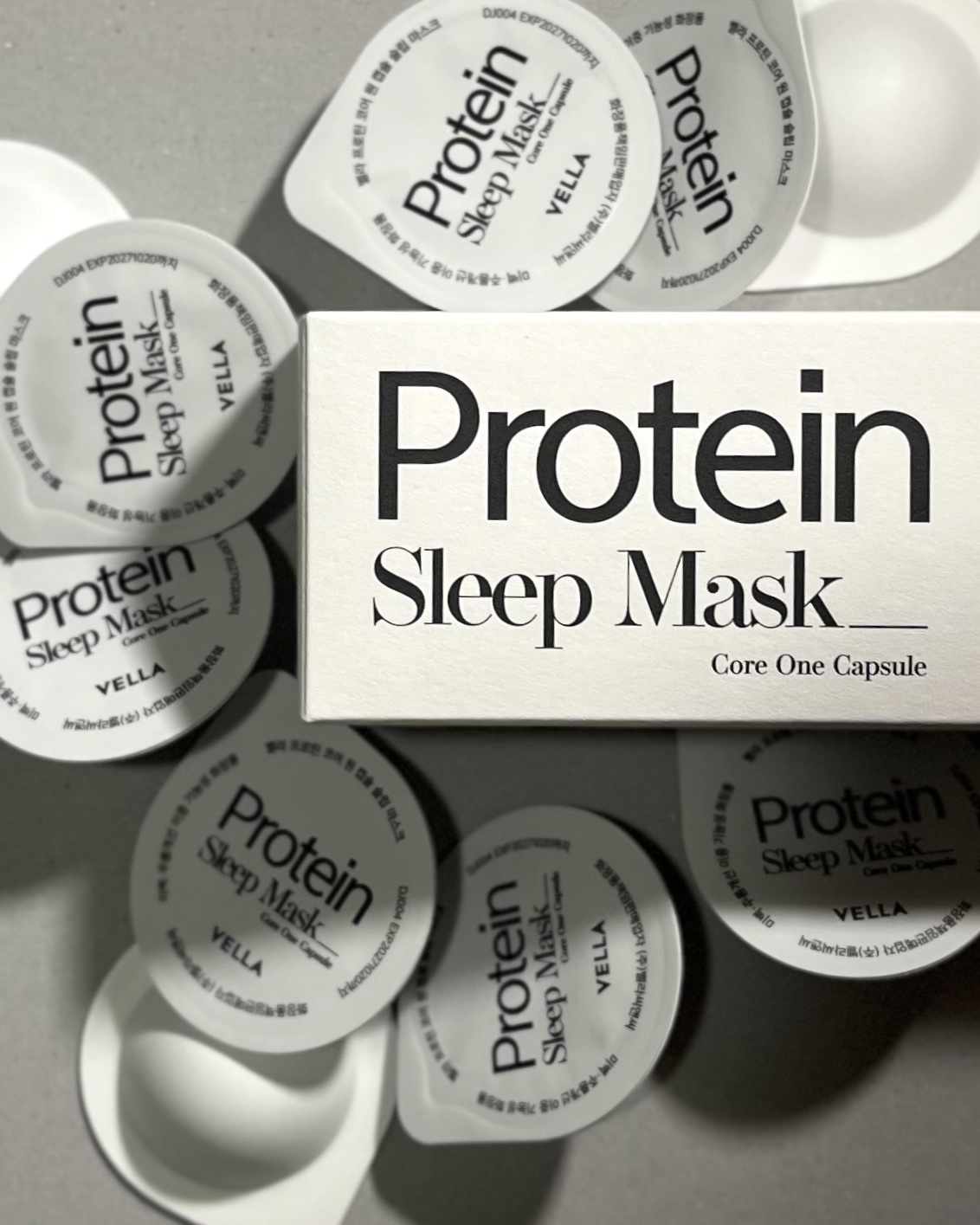 プロテインコアワンカプセルスリープマスク/VELLA/フェイスクリームを使ったクチコミ（1枚目）