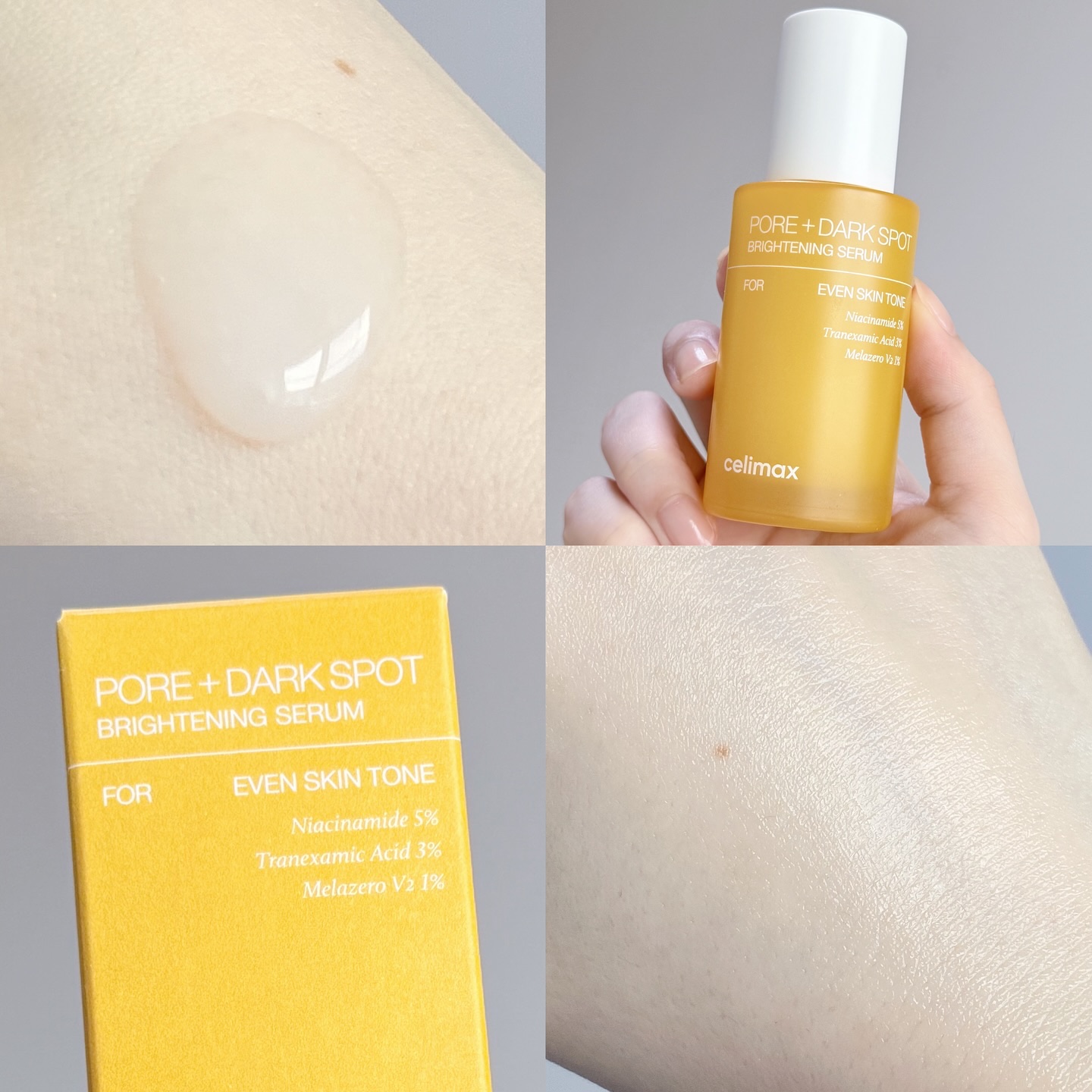 ポア ブライトニング シミケアセラム/celimax/美容液を使ったクチコミ（3枚目）