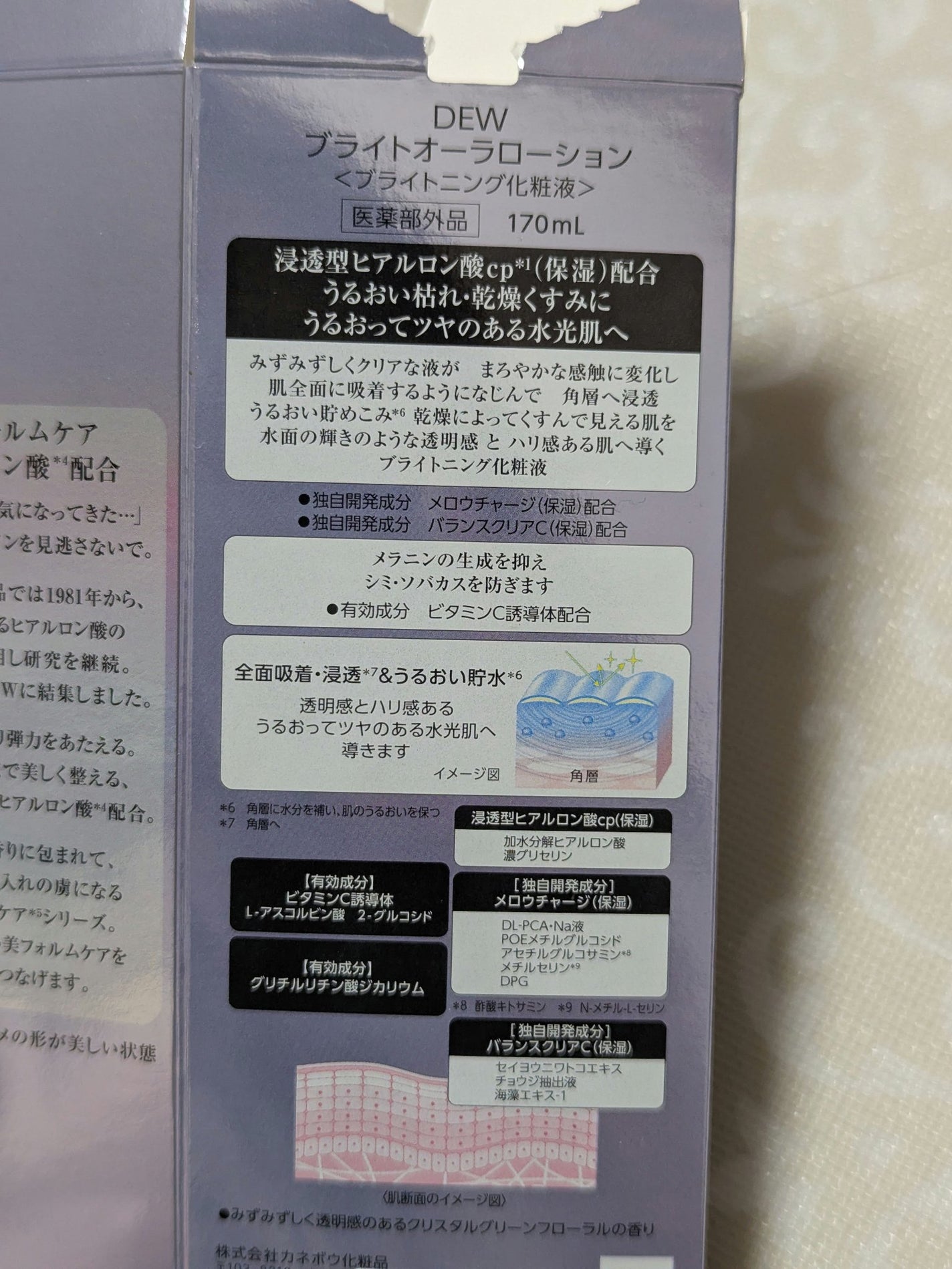 ブライトオーラローション/DEW/化粧水を使ったクチコミ(6枚目)