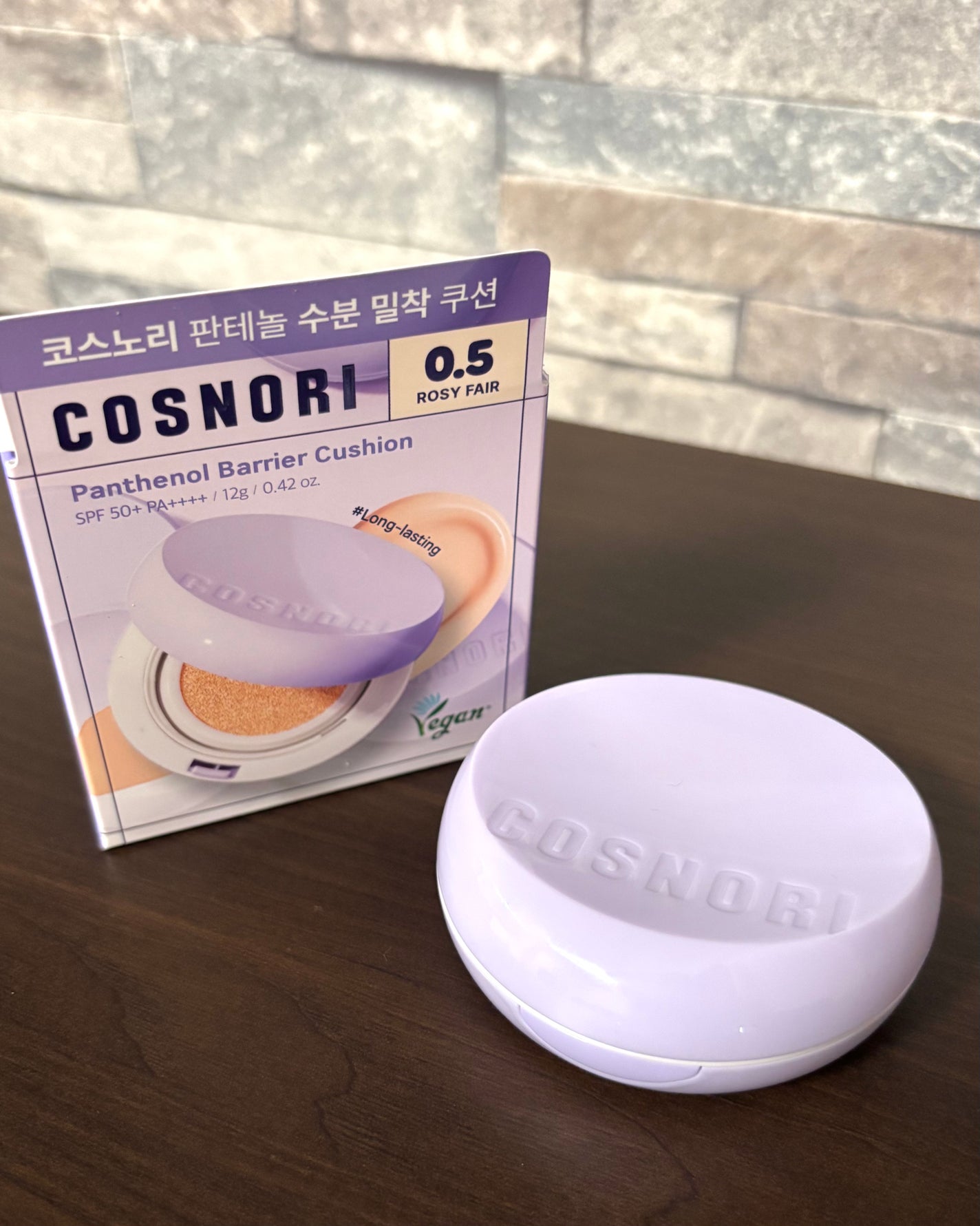 パンテノールバリアクッション/COSNORI/クッションファンデーションを使ったクチコミ(9枚目)