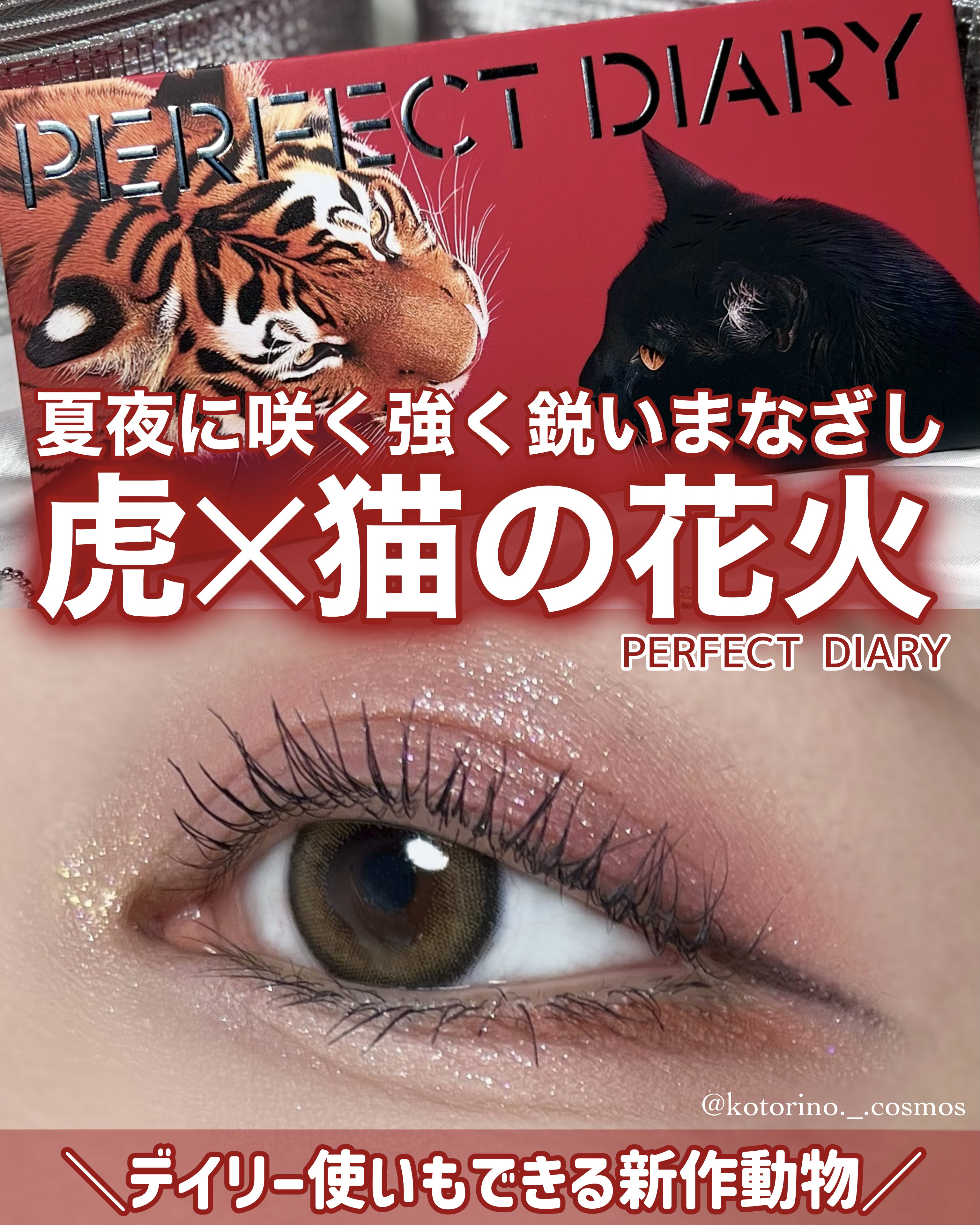 エクスプローラ12色 動物アイシャドウパレット/PERFECT DIARY/アイシャドウパレットを使ったクチコミ（1枚目）