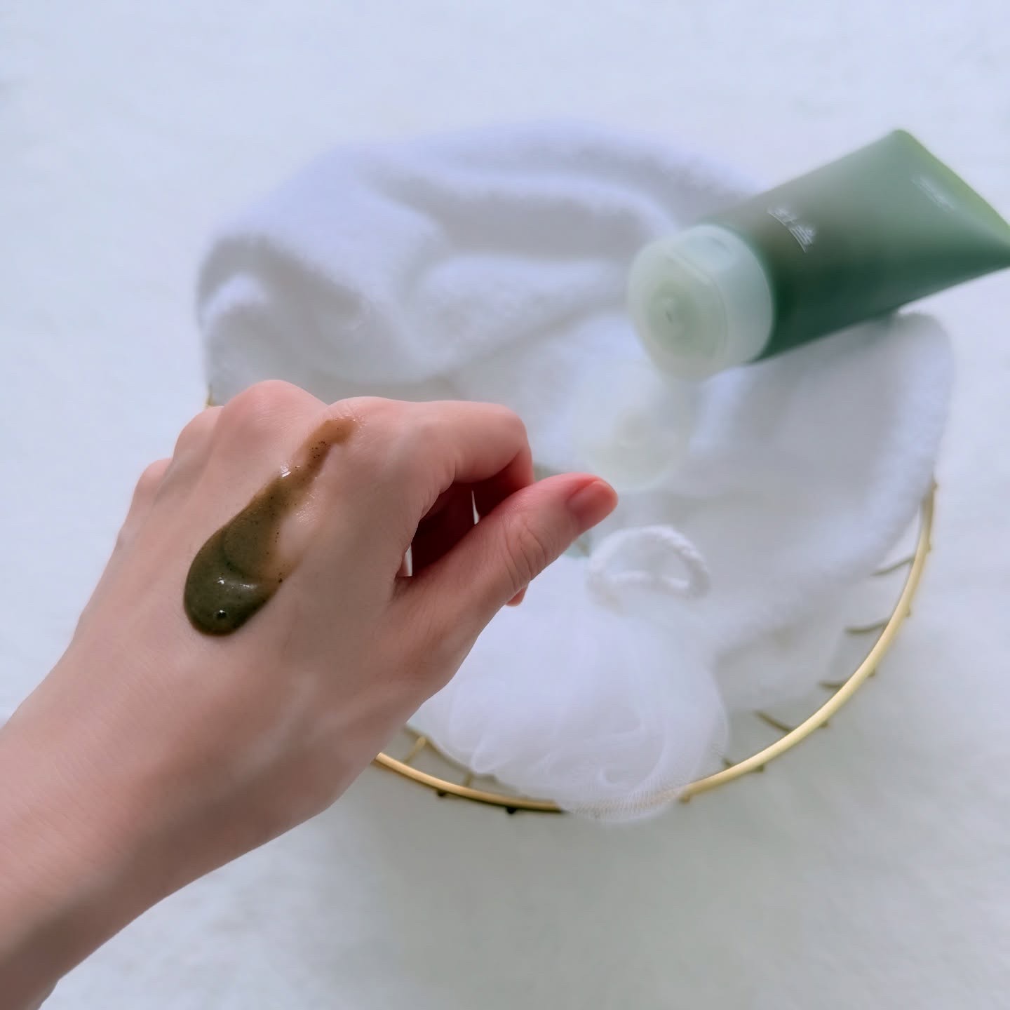 ピュア アルテミシア ディープ クラリファイングマスク トゥ フォーム クレンザー/HANYUL(ハンユル)/クレンジングを使ったクチコミ（2枚目）