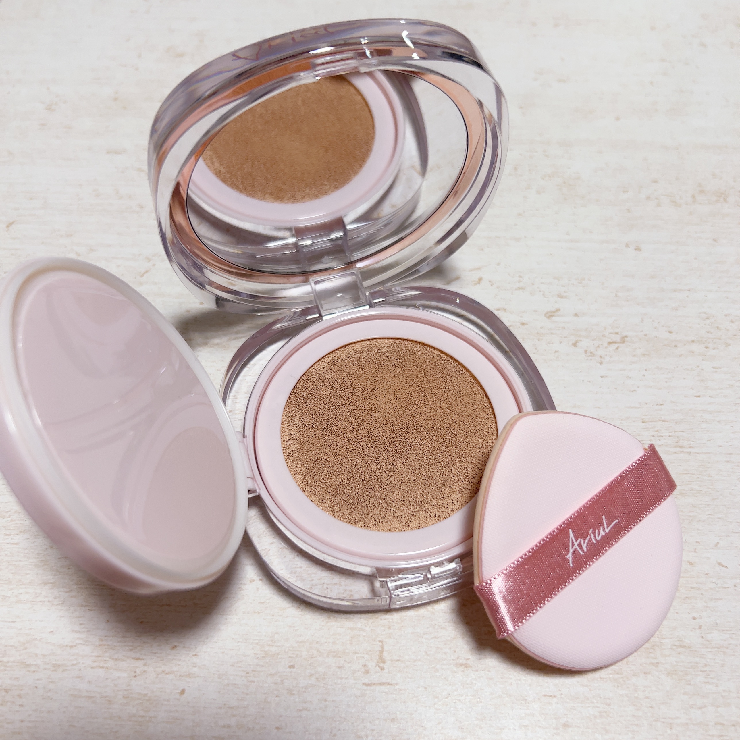 アリウル インクフェザーカバーラスティングクッション/Ariul/クッションファンデーションを使ったクチコミ（2枚目）