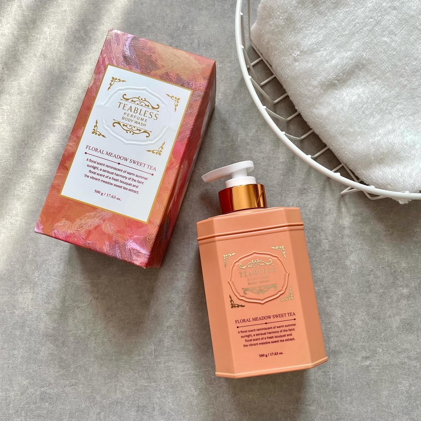 フローラル メドウ スイートティー  パフュームボディソープ/TEABLESS/ボディソープを使ったクチコミ（3枚目）