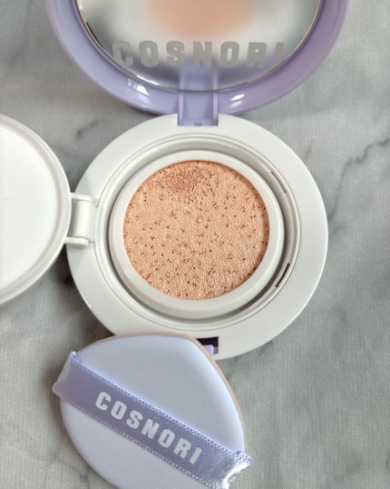 パンテノールバリアクッション/COSNORI/クッションファンデーションを使ったクチコミ(4枚目)