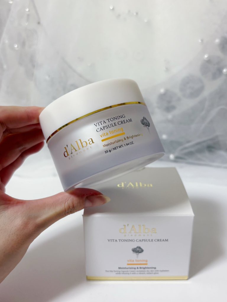 ビタトーニングカプセルクリーム/ダルバ/フェイスクリームを使ったクチコミ（2枚目）