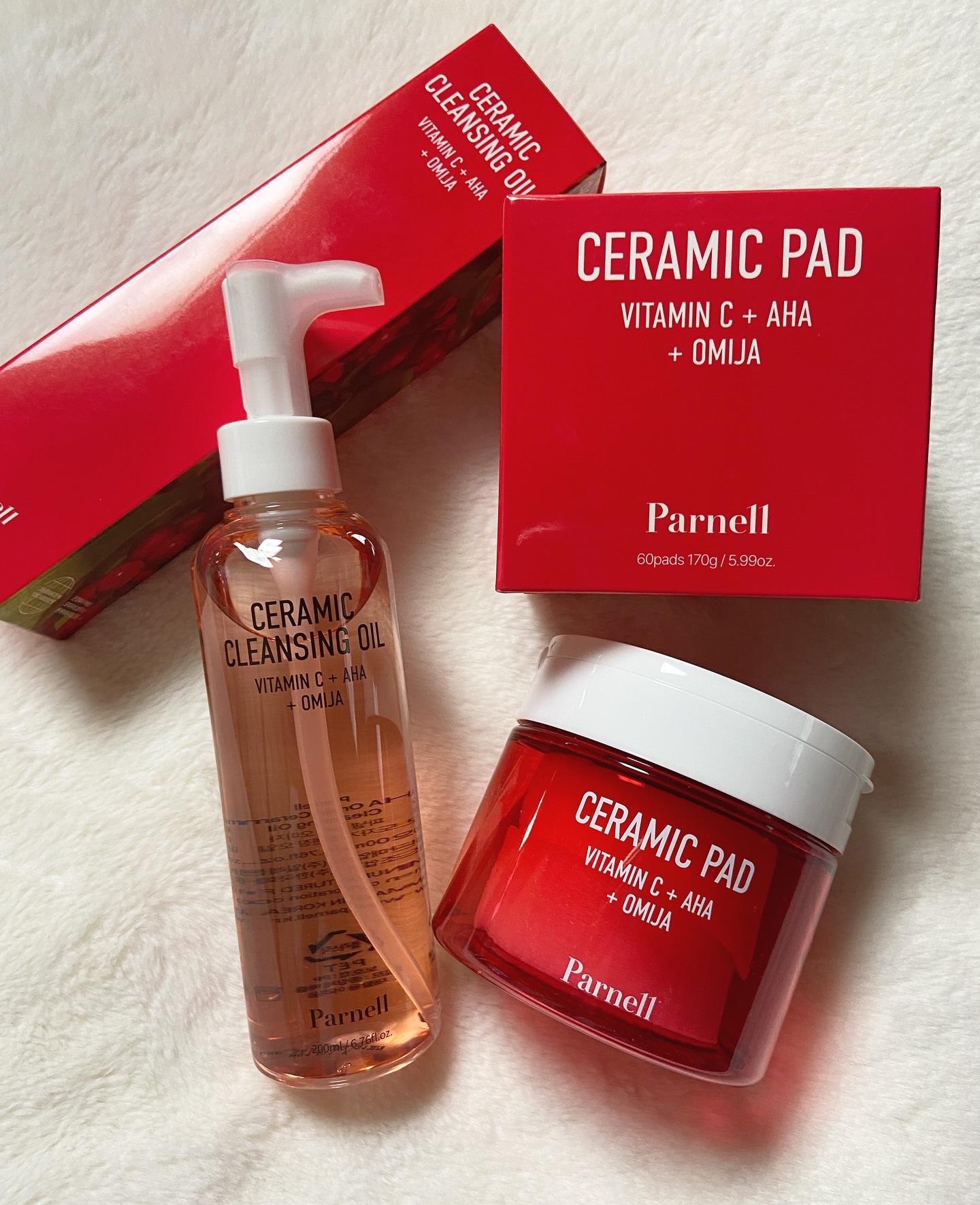 AHA オミジャ 陶器肌 パッド/parnell/トナーパッドを使ったクチコミ（1枚目）