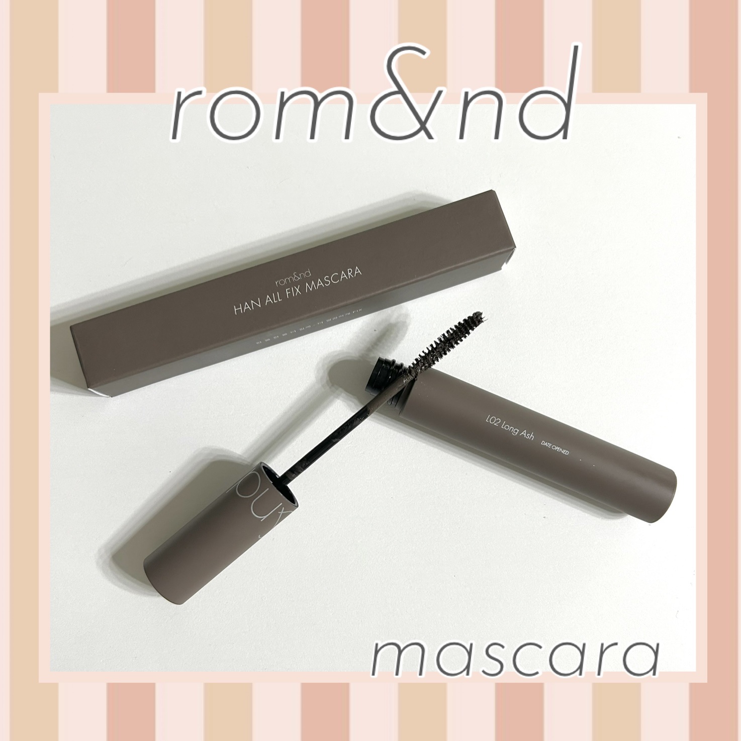 ハンオールフィックスマスカラ/rom&nd/マスカラを使ったクチコミ（2枚目）