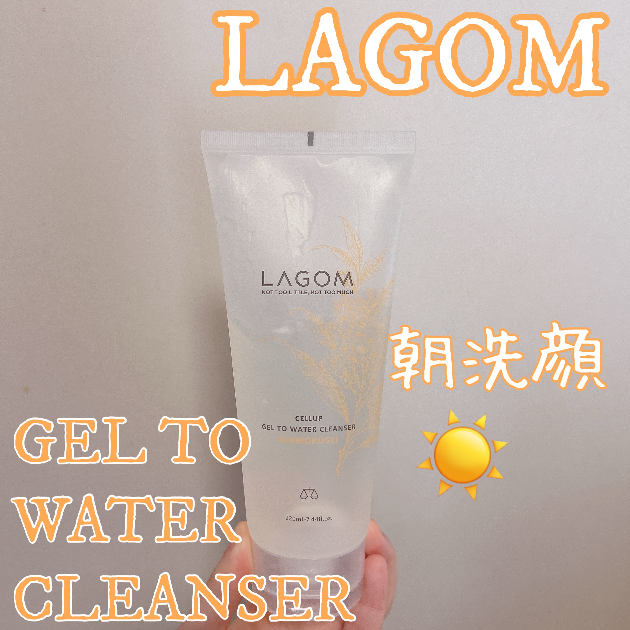 ジェルトゥウォーター クレンザー（KI）（朝洗顔料）/LAGOM /その他洗顔料を使ったクチコミ（1枚目）