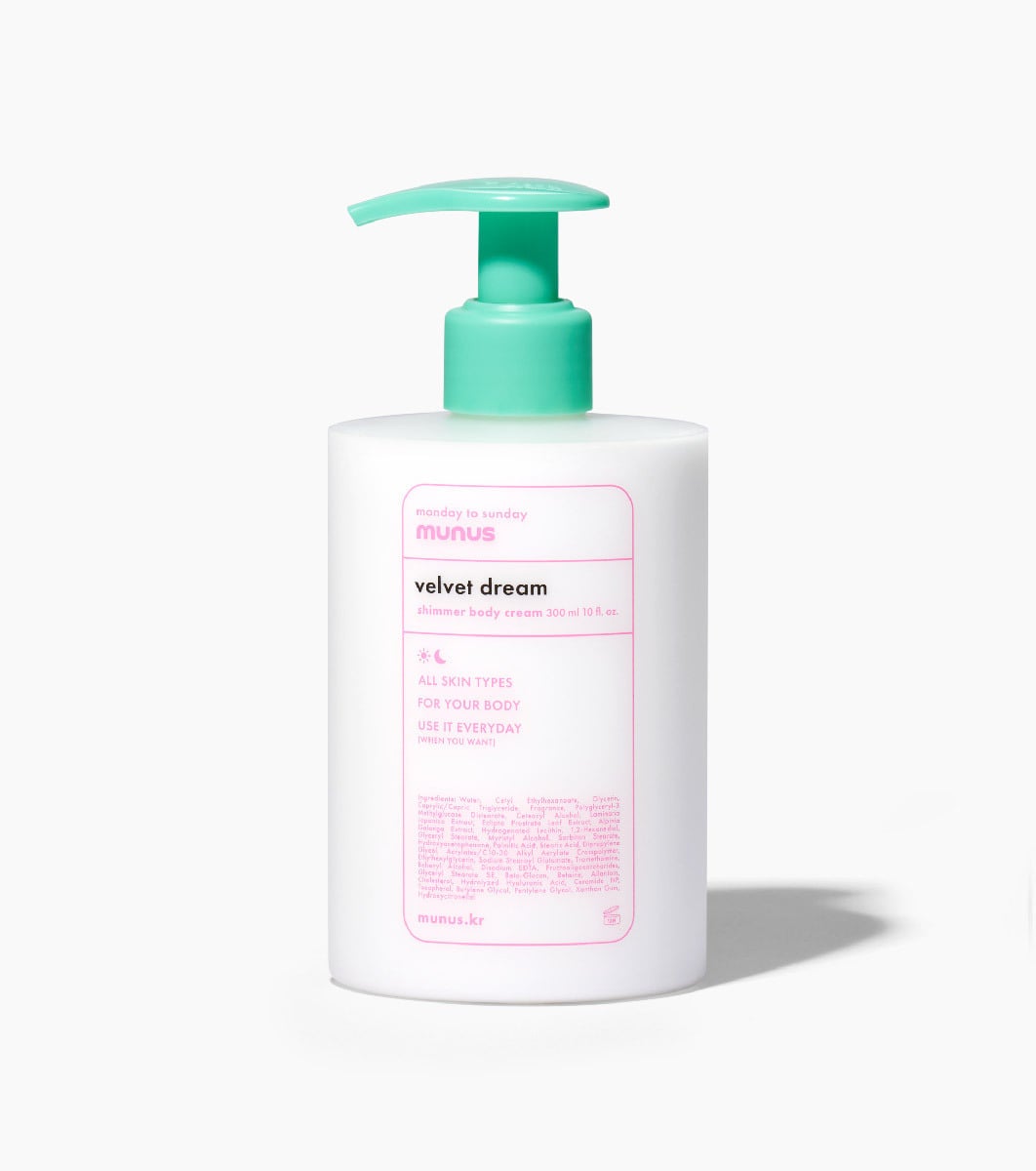 velvet dream shimmer body cream munus