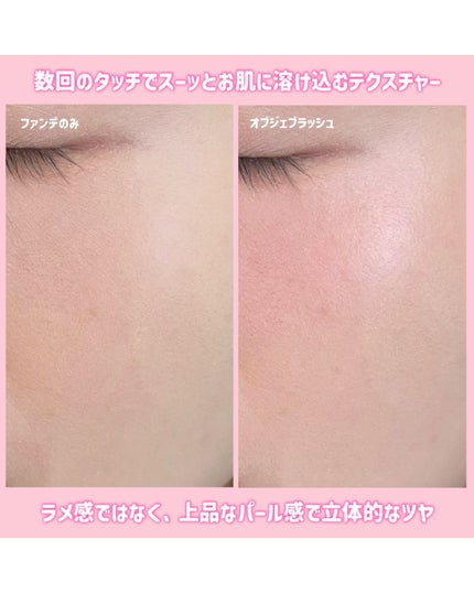 オブジェブラッシュ/MUZIGAE MANSION/リキッドチークを使ったクチコミ(4枚目)