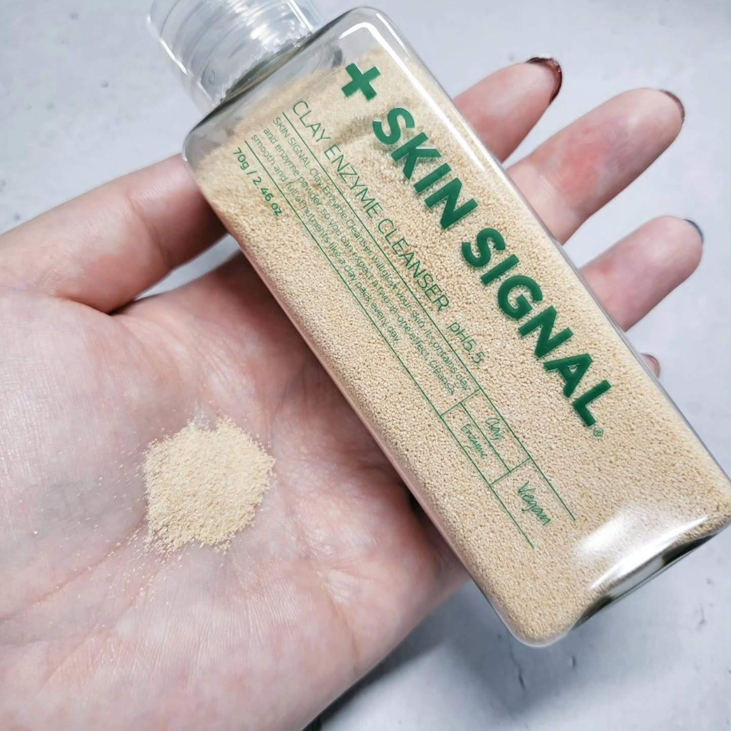 ピンククレイ酵素クレンザー/SKIN SIGNAL/洗顔パウダーを使ったクチコミ（2枚目）