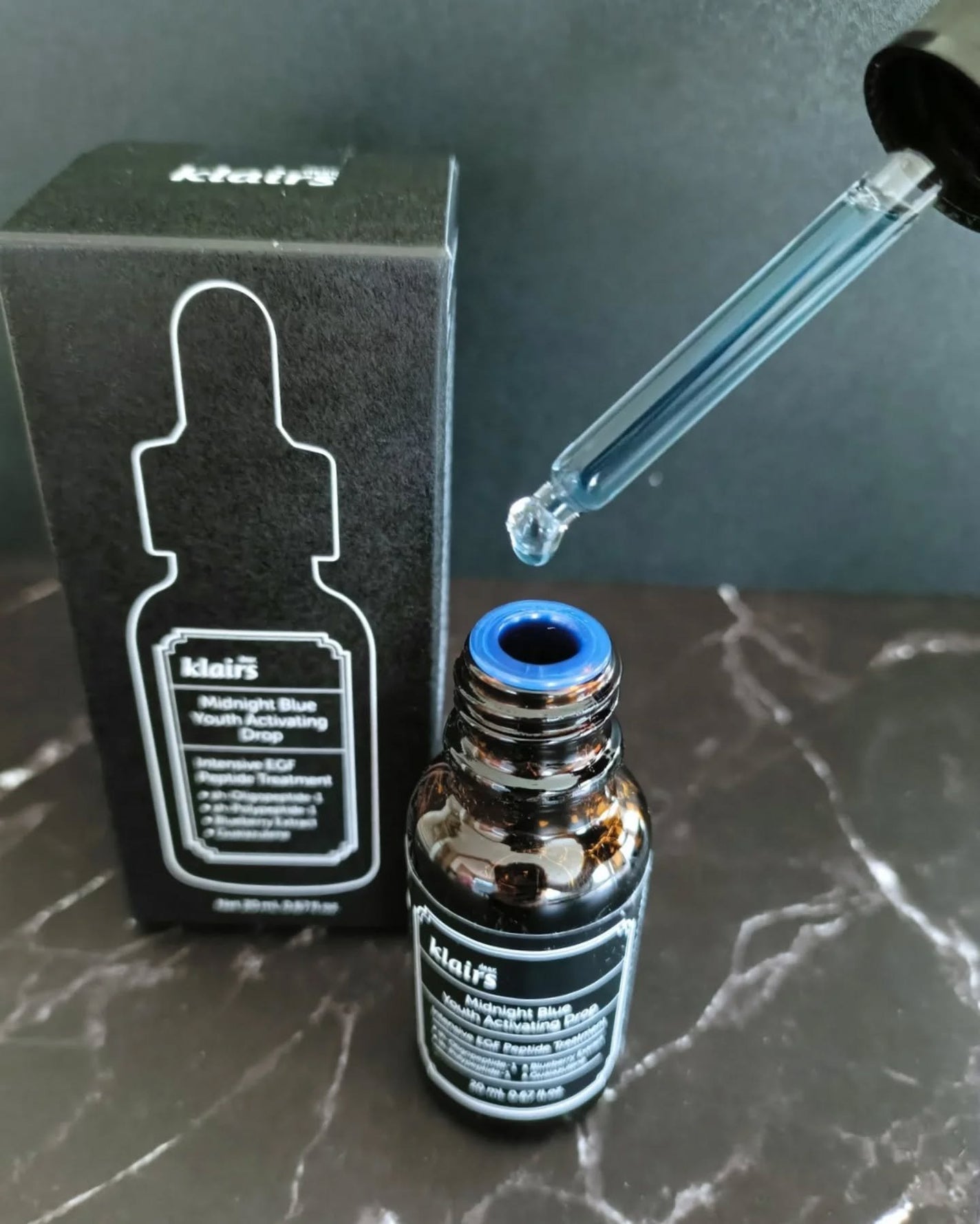 ミッドナイトブルーカーミングクリーム/Klairs/フェイスクリームを使ったクチコミ(2枚目)