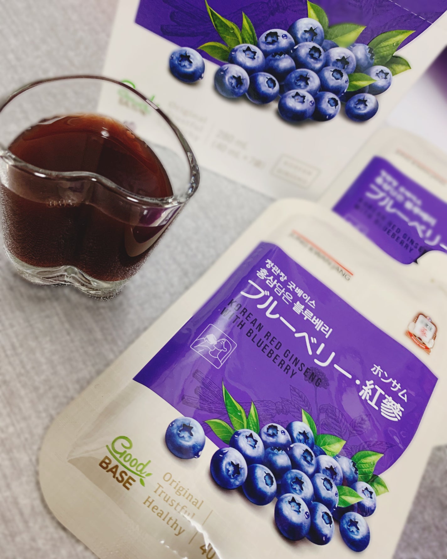 ブルーベリー紅参/正官庄/栄養ドリンクを使ったクチコミ(1枚目)