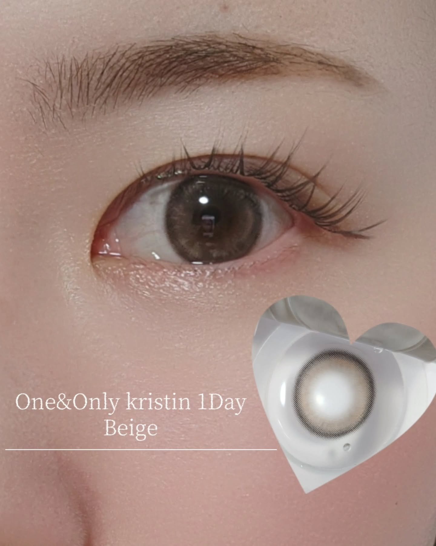 Bean Kristin 1day ミディアムブラウン/Hapa kristin/ワンデー（１DAY）カラコンを使ったクチコミ（3枚目）