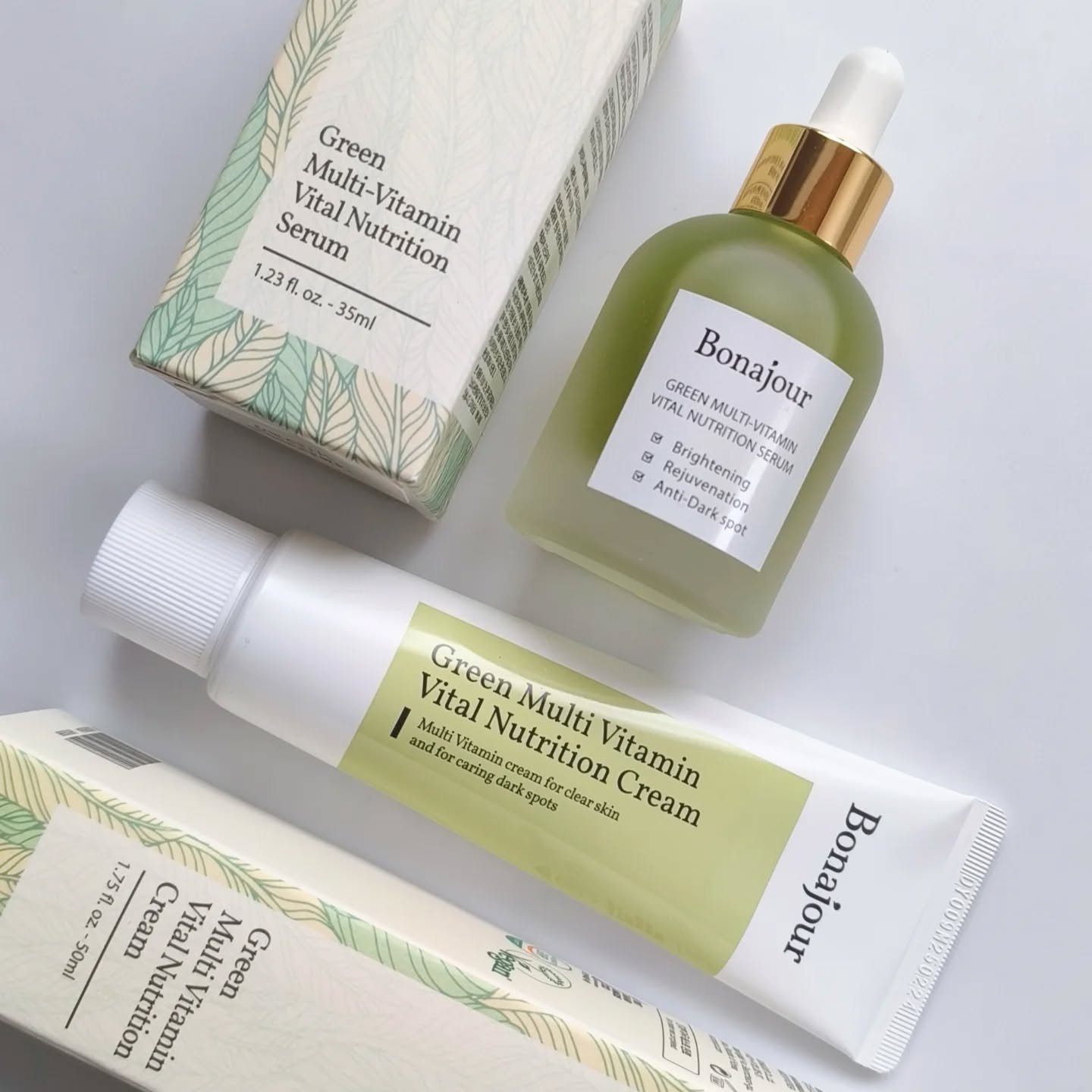 グリーンビタミンセラム/Bonajour/美容液を使ったクチコミ（1枚目）