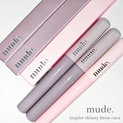 インスパイアスキニーブロウカラ/mude/眉マスカラを使ったクチコミ(2枚目)