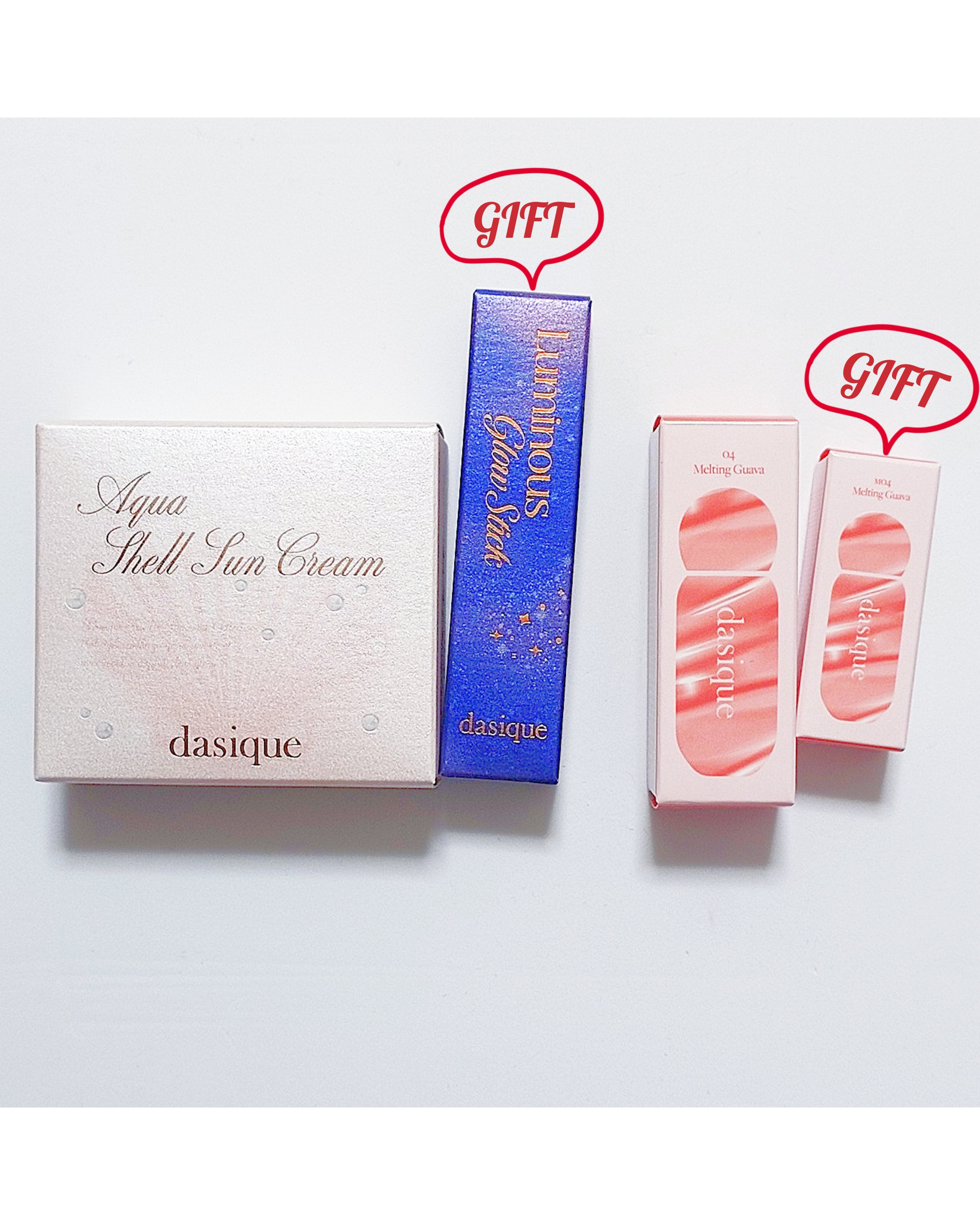 ジューシーデューイグロウティント 04 メルティンググアバ/dasique/リップティントを使ったクチコミ（1枚目）