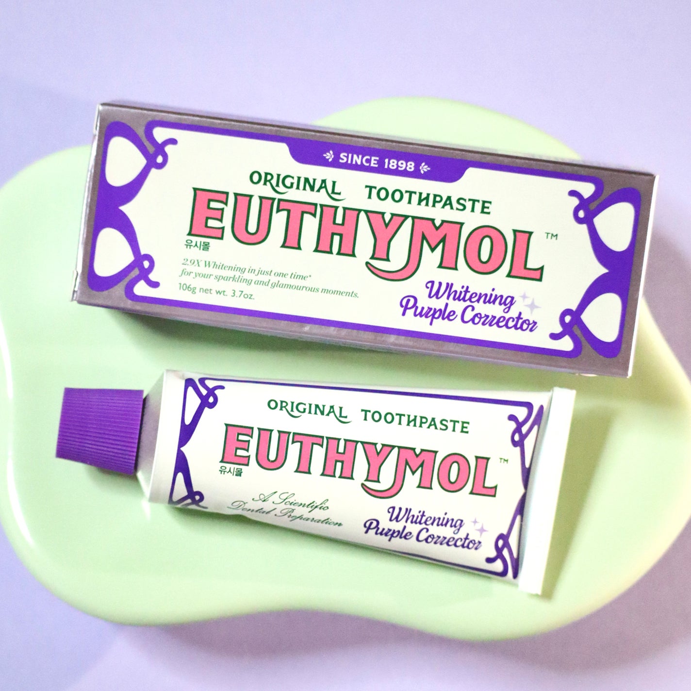 ホワイトパープル歯みがき ピーチフローラルミントの香り/EUTHYMOL/歯磨き粉を使ったクチコミ(4枚目)