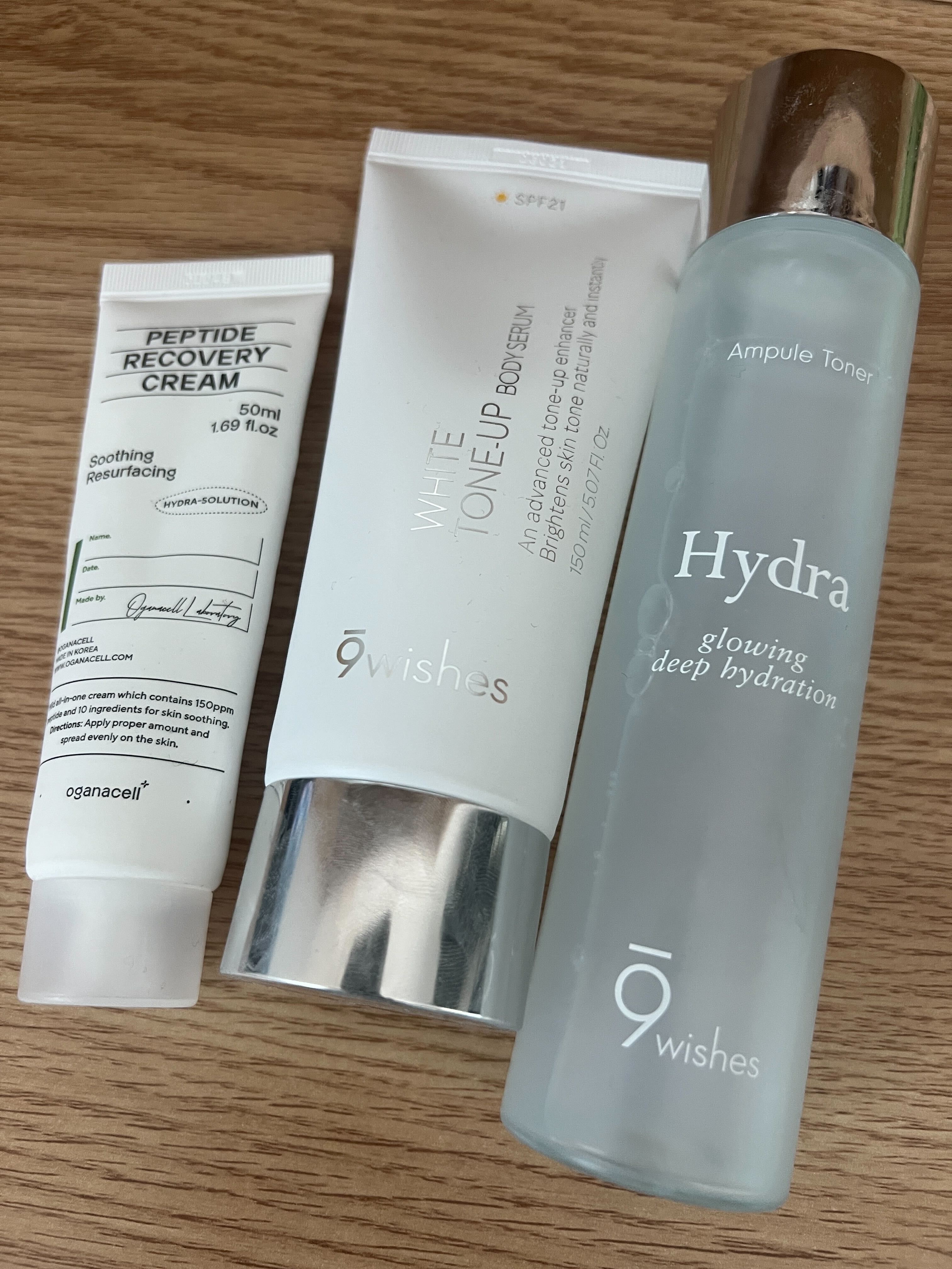 ホワイト トーンアップ ボディ セラム/9Wishes/ボディローションを使ったクチコミ（3枚目）