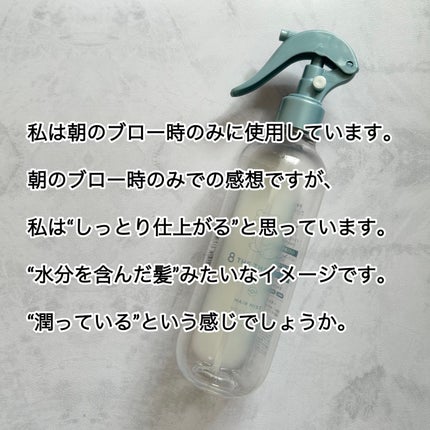 モイスチャーライジング&リペアブースター 導入液ヘアミスト/エイトザタラソ/ヘアミストを使ったクチコミ(3枚目)