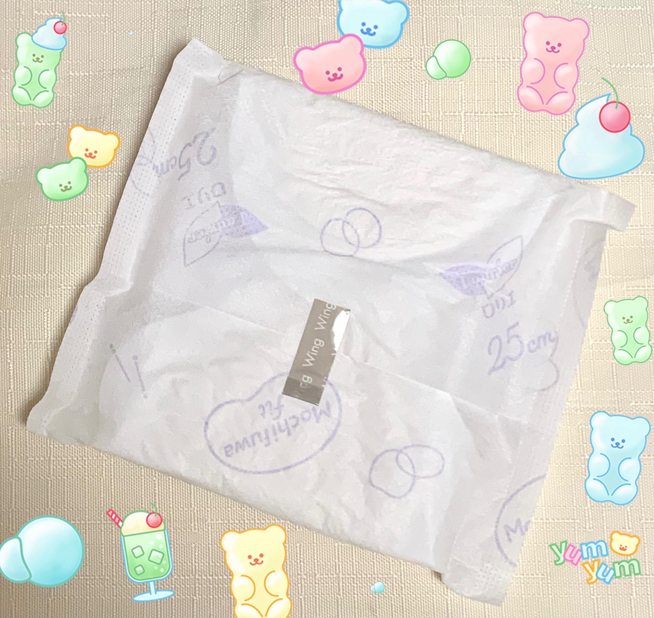 ロリエ もちふわ fit 25cm 羽つき 14コ入 (医薬部外品 )/ロリエ/ナプキンを使ったクチコミ（2枚目）