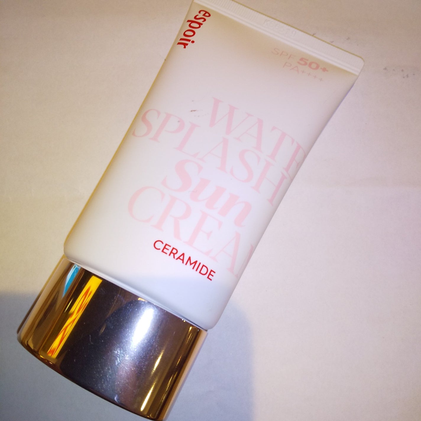 ウォータースプラッシュサンクリーム セラミド/espoir/日焼け止めクリームを使ったクチコミ(3枚目)