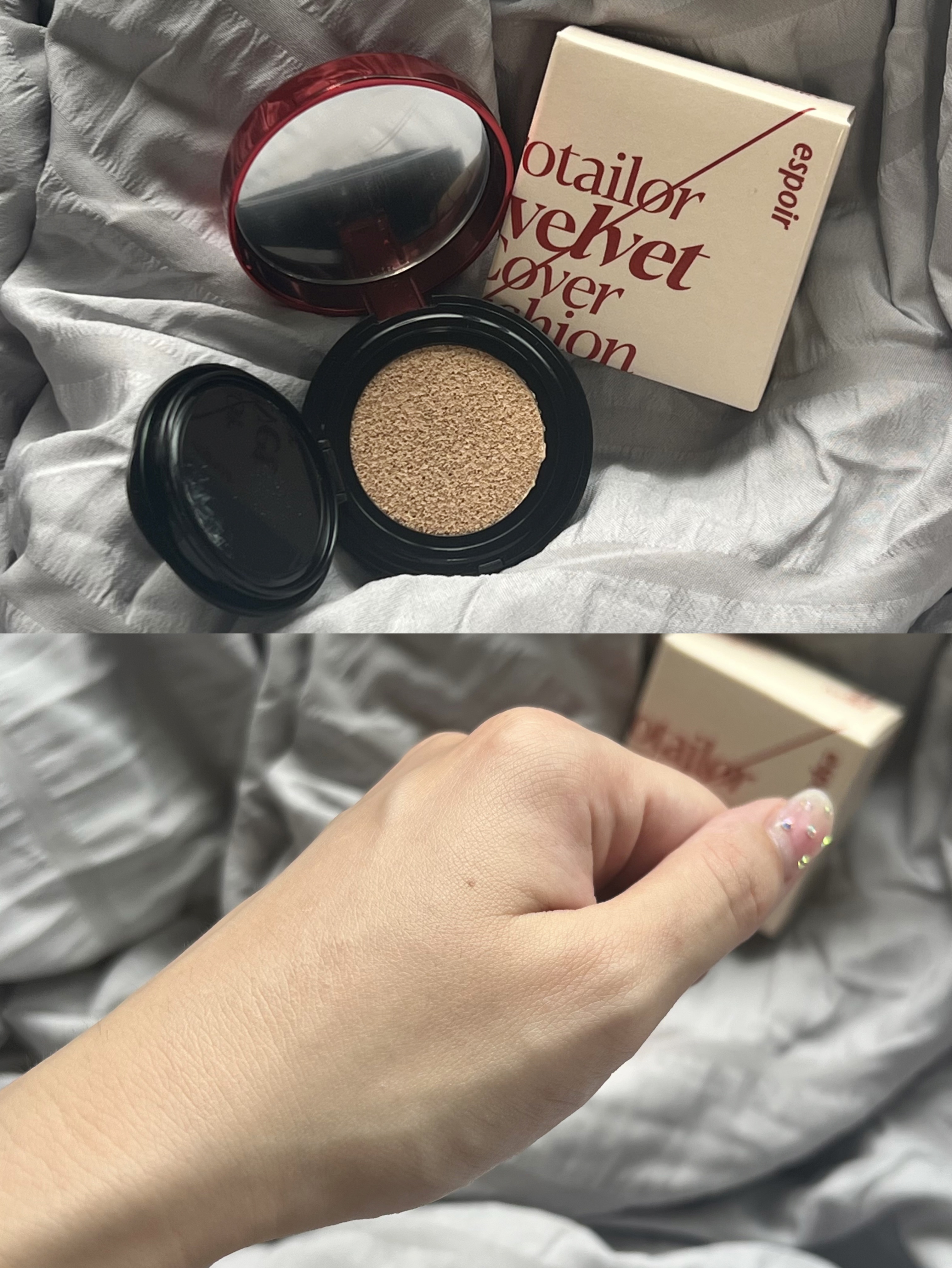 プロテーラービーベルベットカバークッション/espoir/クッションファンデーションを使ったクチコミ（2枚目）