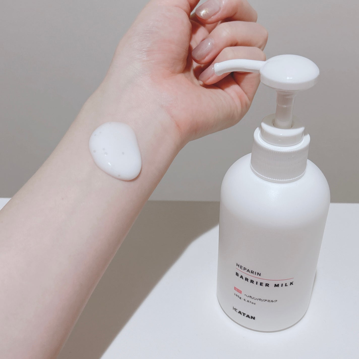 薬用ヘパリンバリアミルク/KATAN/ボディミルクを使ったクチコミ(2枚目)