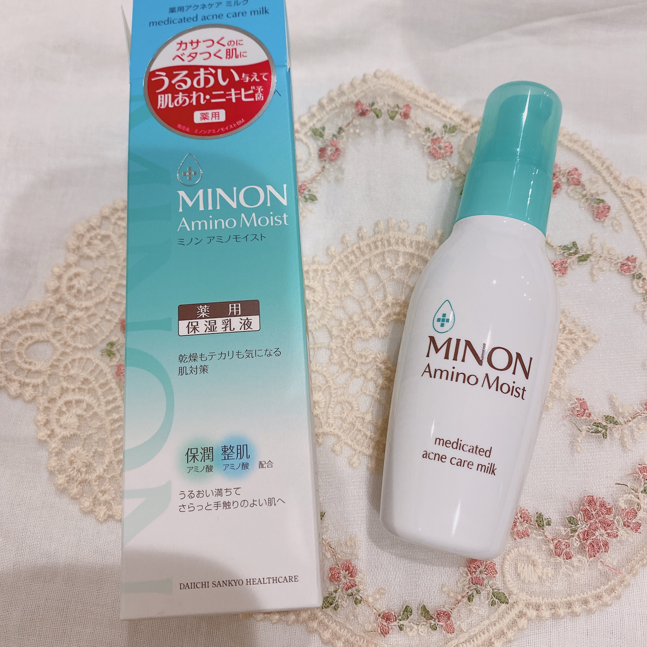 ミノン アミノモイスト 薬用アクネケア ミルク 100ｇ/ミノン/乳液を使ったクチコミ（1枚目）