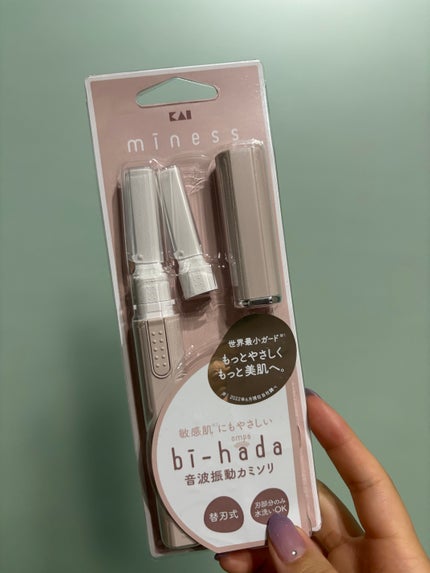 bi-hada ompa L ホルダー替刃2個付/貝印/シェーバーを使ったクチコミ(1枚目)