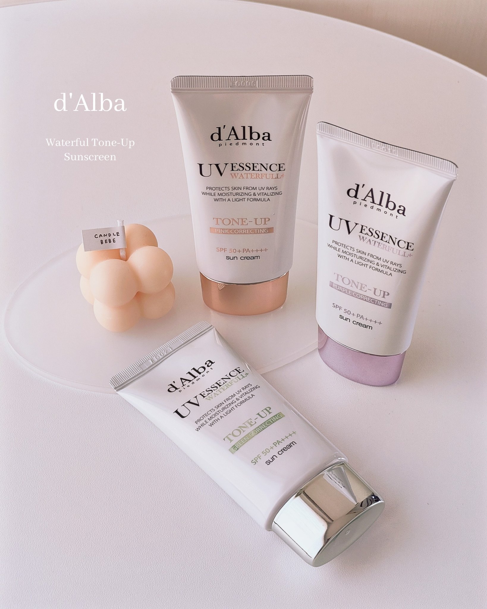 ダルバ ウォータフル トーンアップ サンクリーム(パープル)/ダルバ/日焼け止めクリームを使ったクチコミ（1枚目）