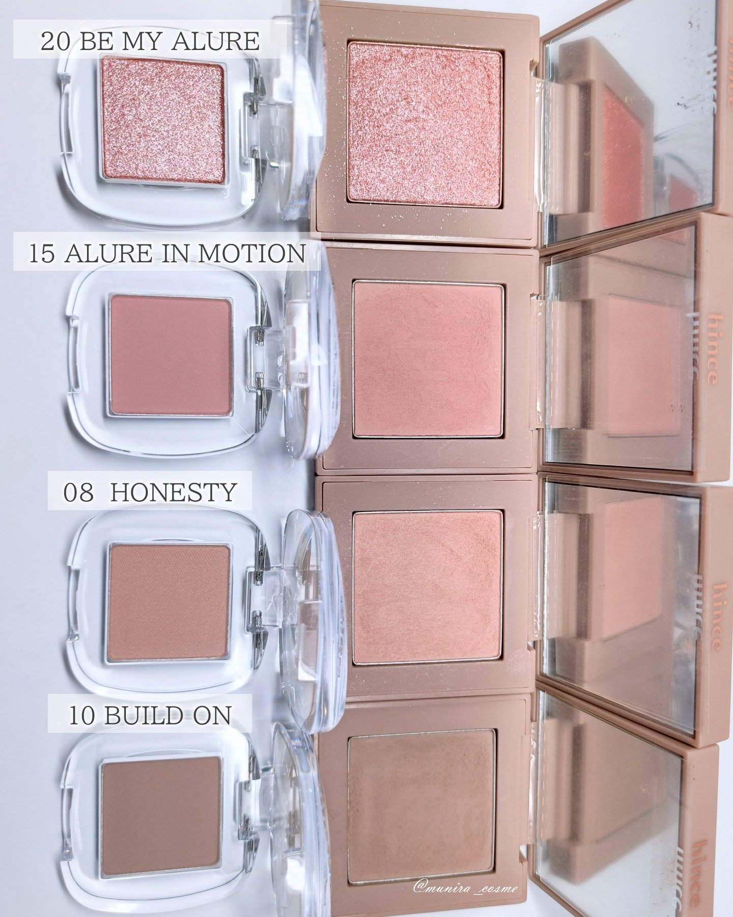 シングルアイシャドウ/hince/単色アイシャドウを使ったクチコミ（2枚目）