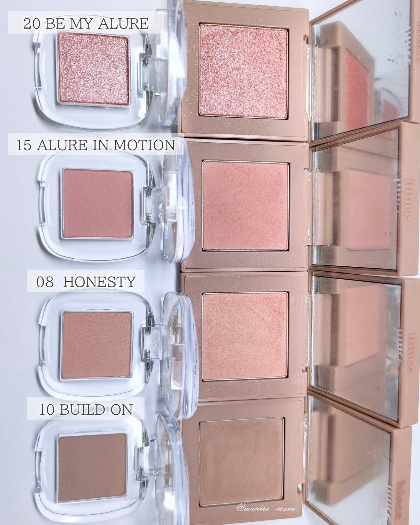 シングルアイシャドウ/hince/単色アイシャドウを使ったクチコミ(2枚目)