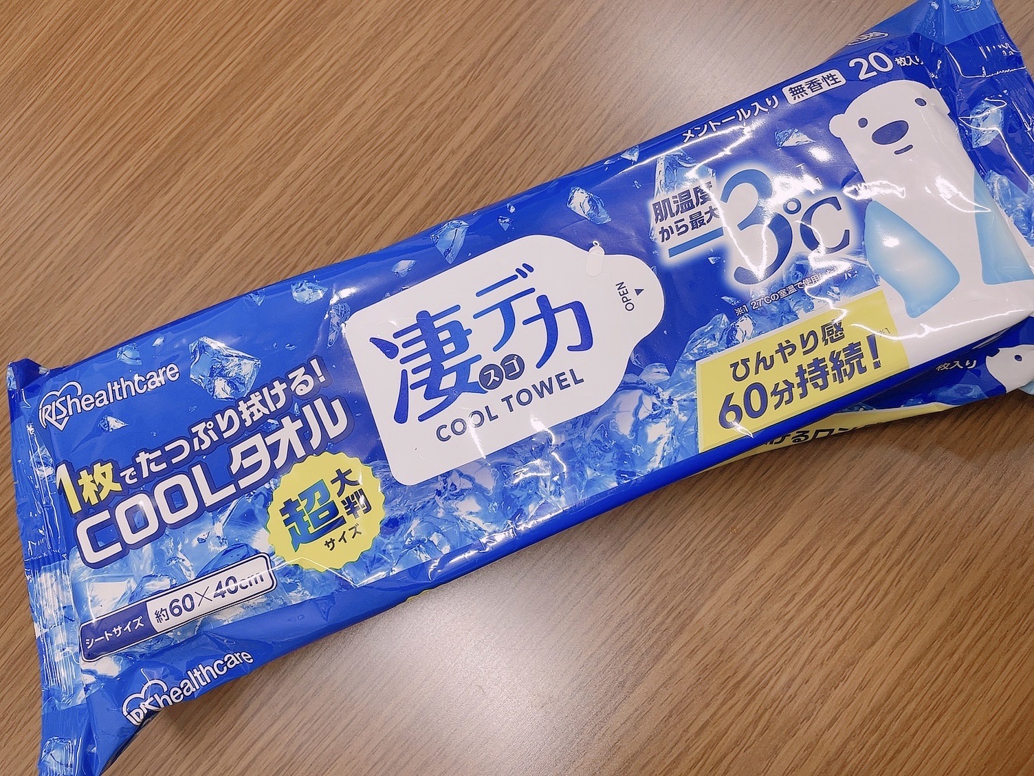 凄デカクールタオル/アイリスオーヤマ/ボディシートを使ったクチコミ（1枚目）
