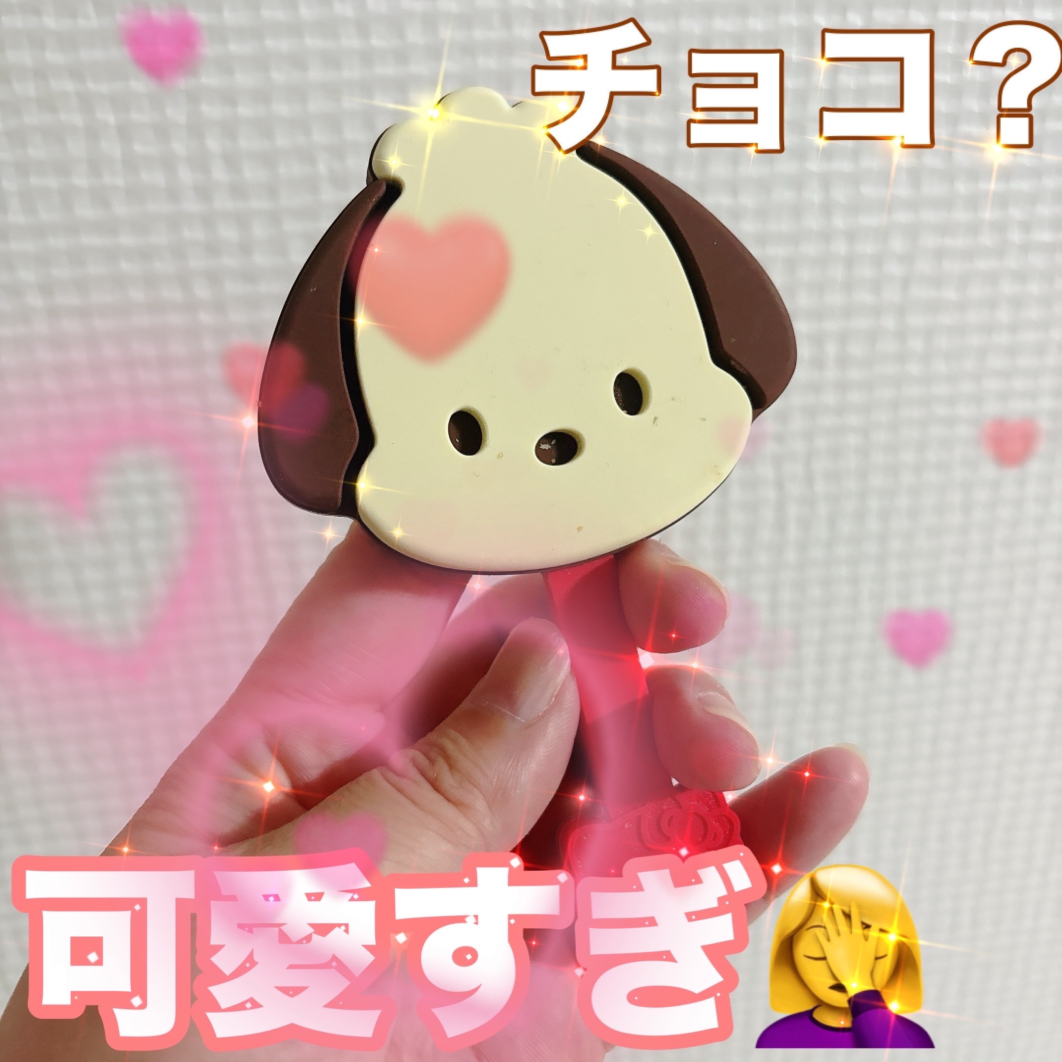 サンリオキャラクターズチョコレートハンドミラー/バンダイ/その他化粧小物を使ったクチコミ（1枚目）