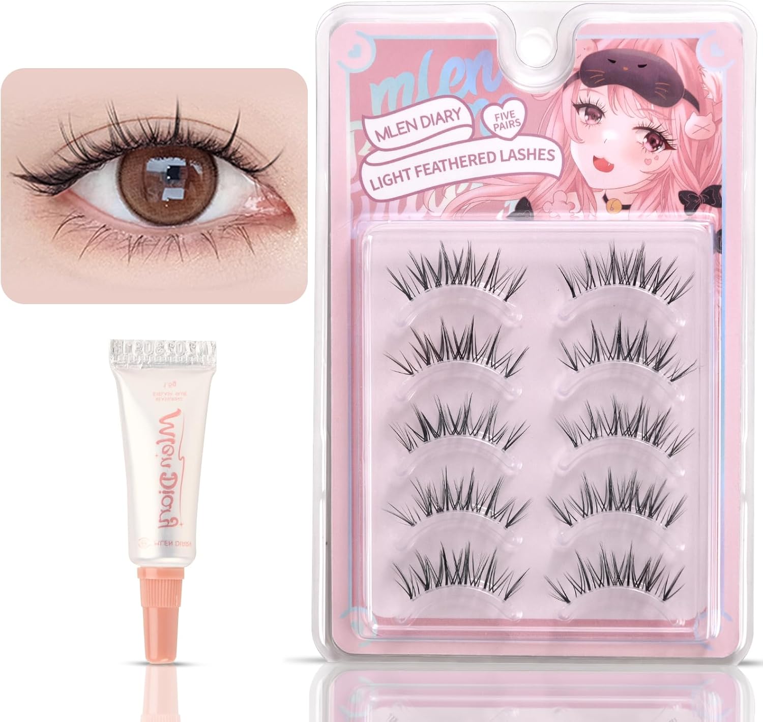 ライトアイラッシュシリーズ Cカープつけまつげ / MLEN DIARY