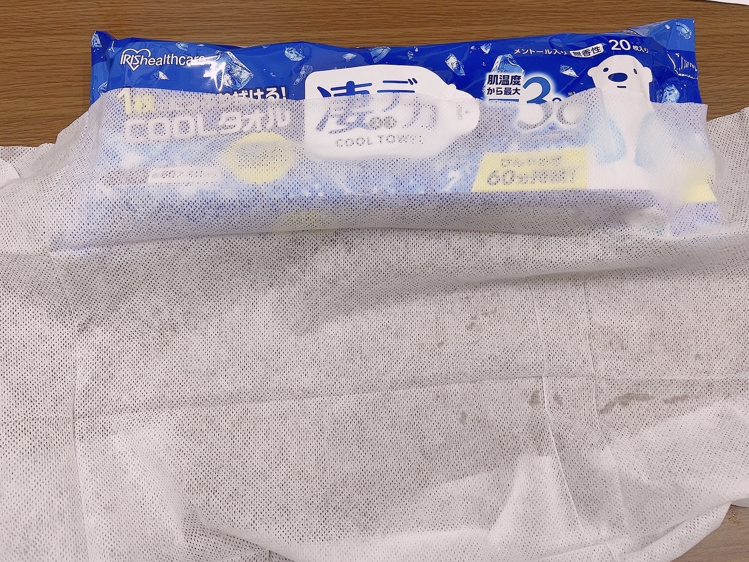 凄デカクールタオル/アイリスオーヤマ/ボディシートを使ったクチコミ（3枚目）