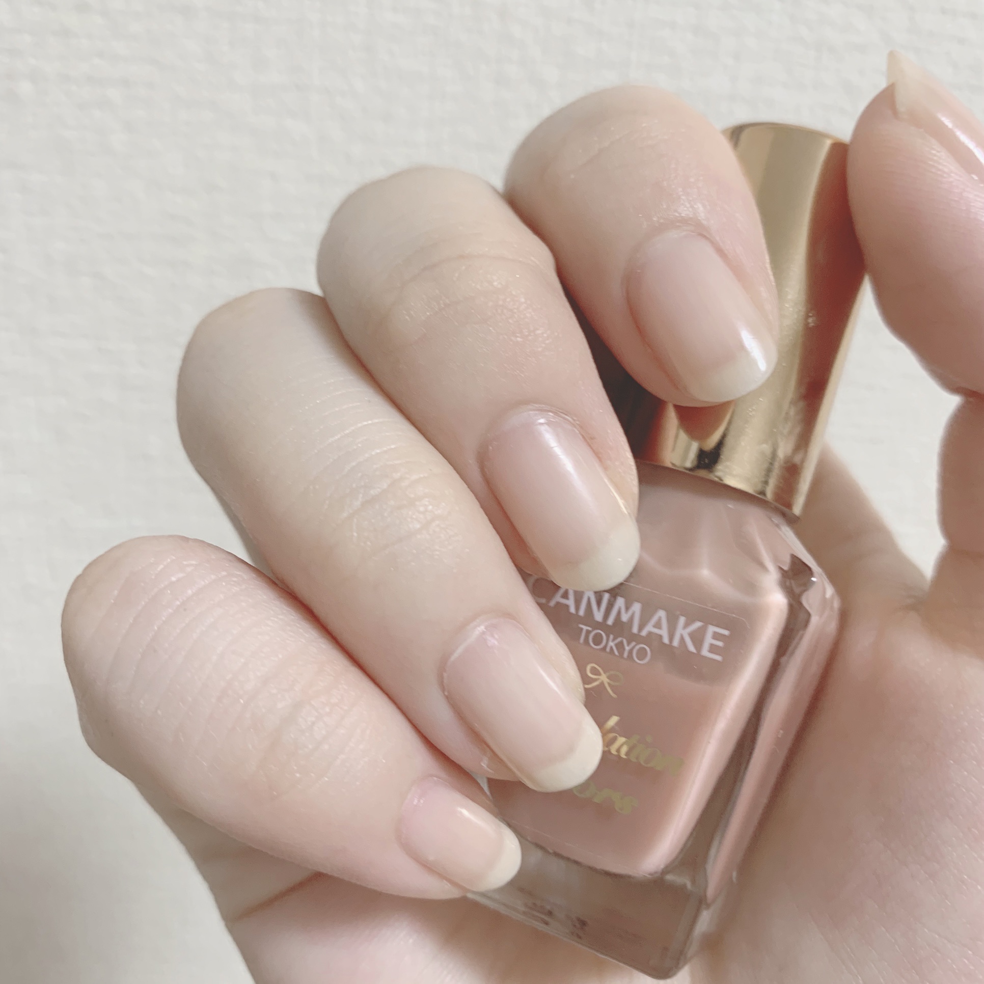 ACネイルエナメル 017 ミルキー ホワイト/セリア/マニキュアを使ったクチコミ（2枚目）