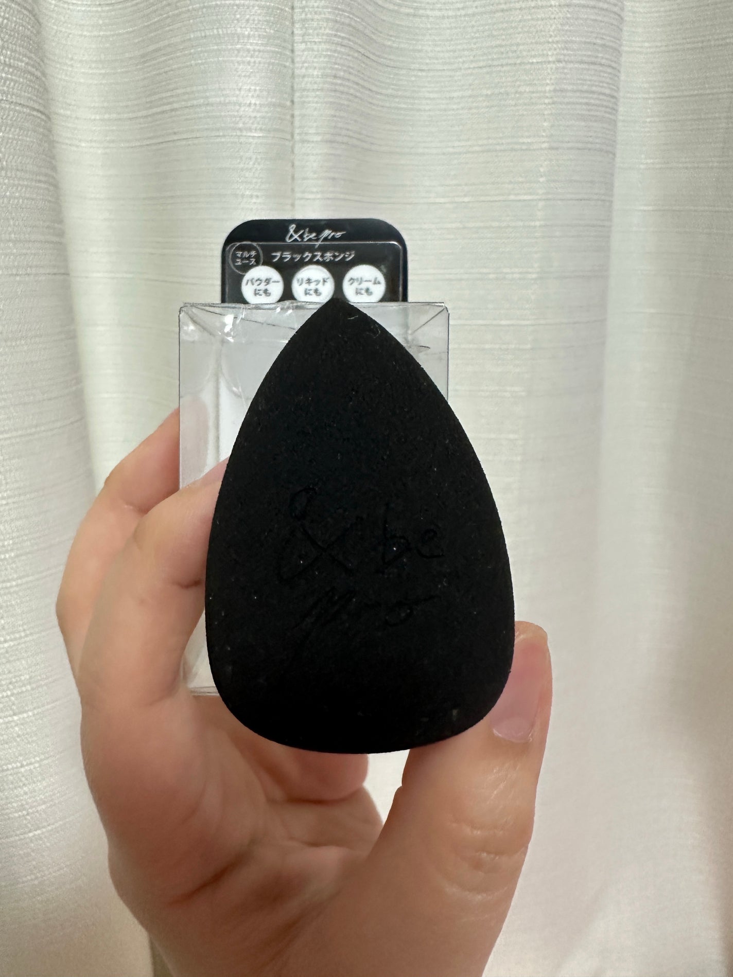 &be ブラックスポンジ/&be/パフ・スポンジを使ったクチコミ(1枚目)