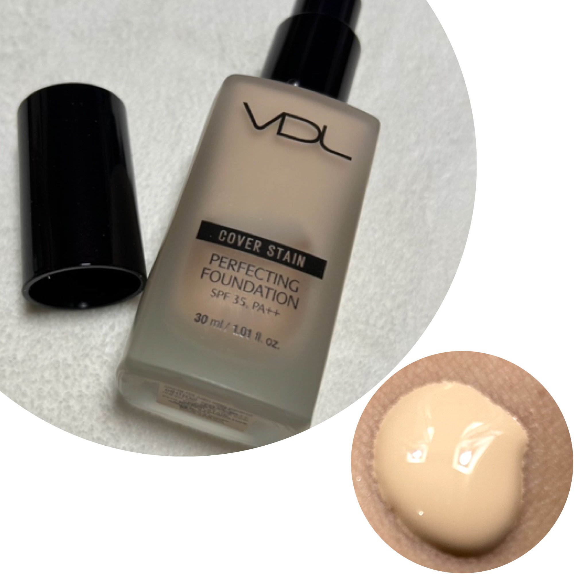 カバーステイン パーフェクティング ファンデーション/VDL/リキッドファンデーションを使ったクチコミ（2枚目）