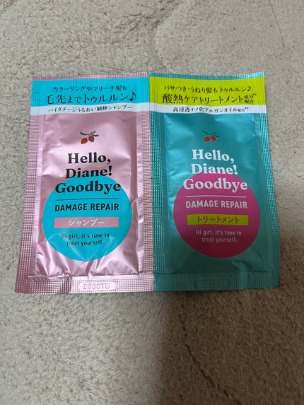 ハローダイアン グッバイ ダメージリペア シャンプー/トリートメント/ダイアン/市販シャンプーを使ったクチコミ(1枚目)